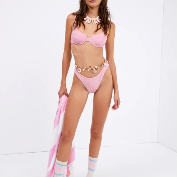 For Love And Lemons Tiana Underwire Bikini SET and the matching ruffle skirt NWT - Picture 2 of 10